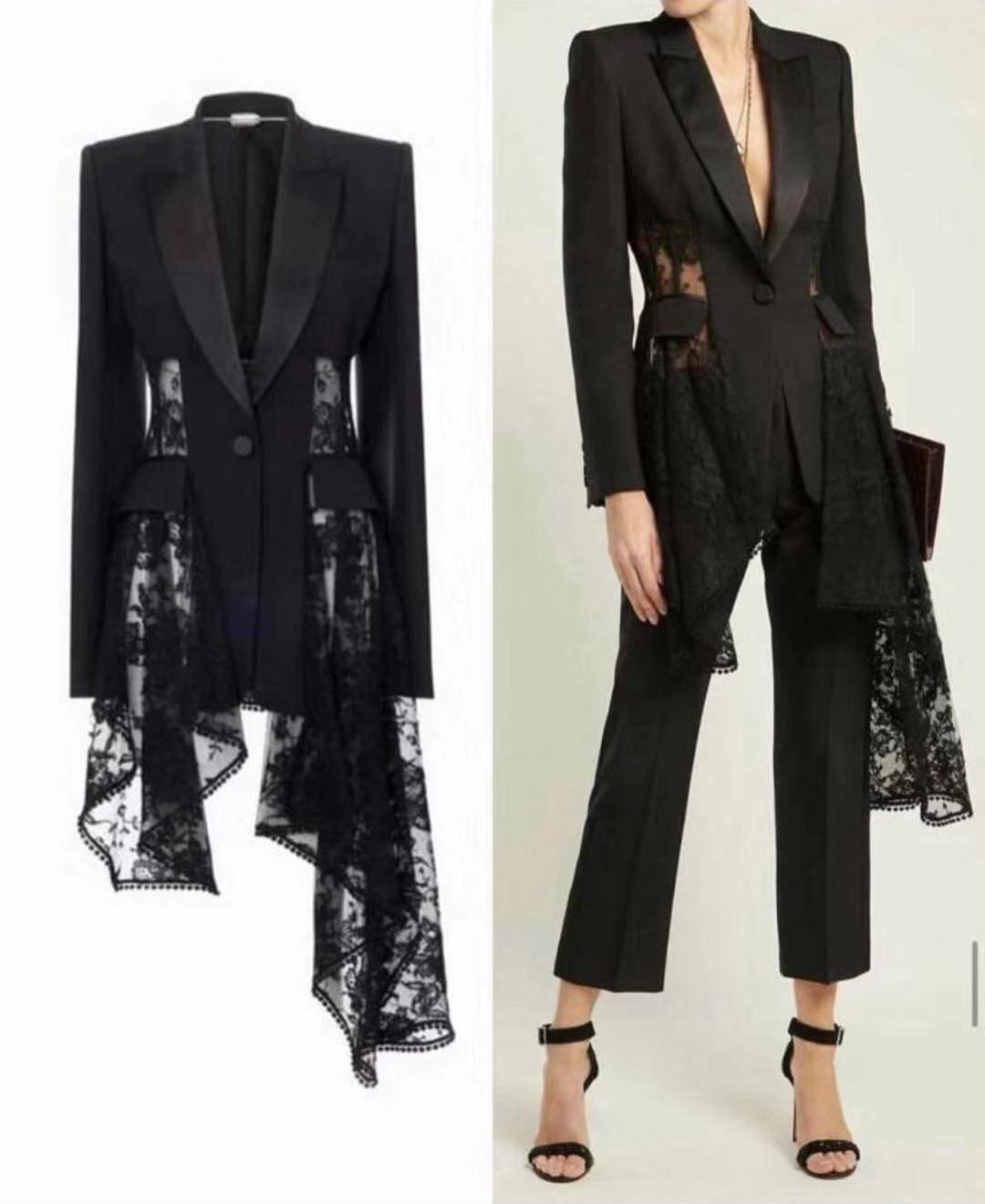 Cordset Lola-completo giacca e pantalone con inseriti in pizzo